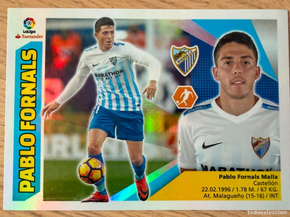 Cromos de f&uacute;tbol: 11 FORNALS BRILLANTE BAJA MALAGA 17 18 2017 2018 LIGA SANTANDER COLECCIONES ESTE SIN PEGAR STICKER