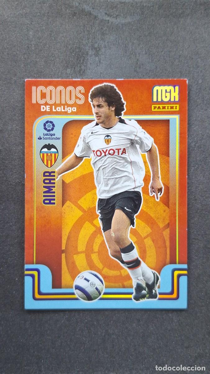 Cromos de f&uacute;tbol: L1 AIMAR VALENCIA C. F. ICONOS DE LA LIGA 406 PANINI MEGACRACKS 2021 2022 21 22