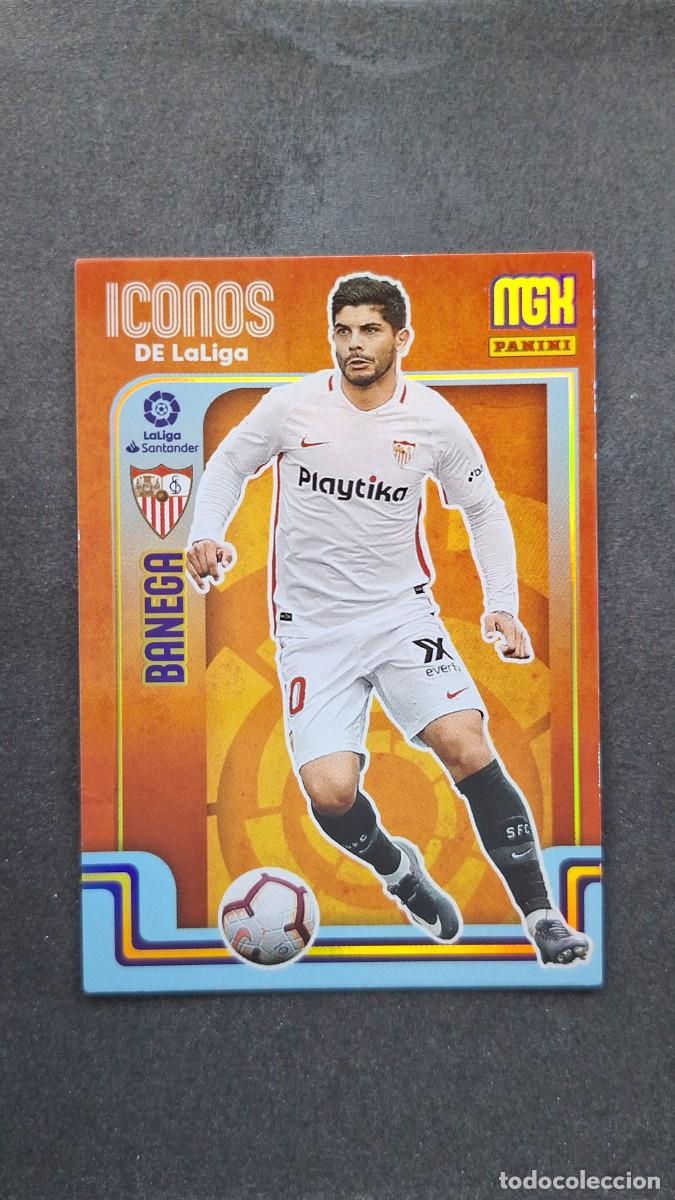 Cromos de f&uacute;tbol: L1 BANEGA SEVILLA F. C. ICONOS DE LA LIGA 408 PANINI MEGACRACKS 2021 2022 21 22