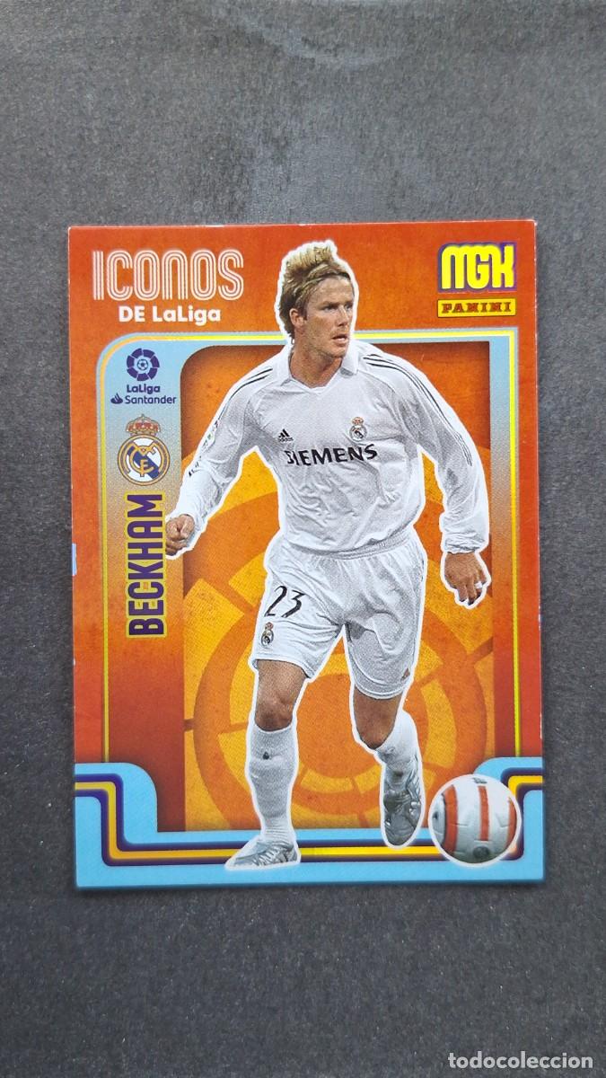 Cromos de f&uacute;tbol: L1 BECKHAM REAL MADRID ICONOS DE LA LIGA 409 PANINI MEGACRACKS 2021 2022 21 22