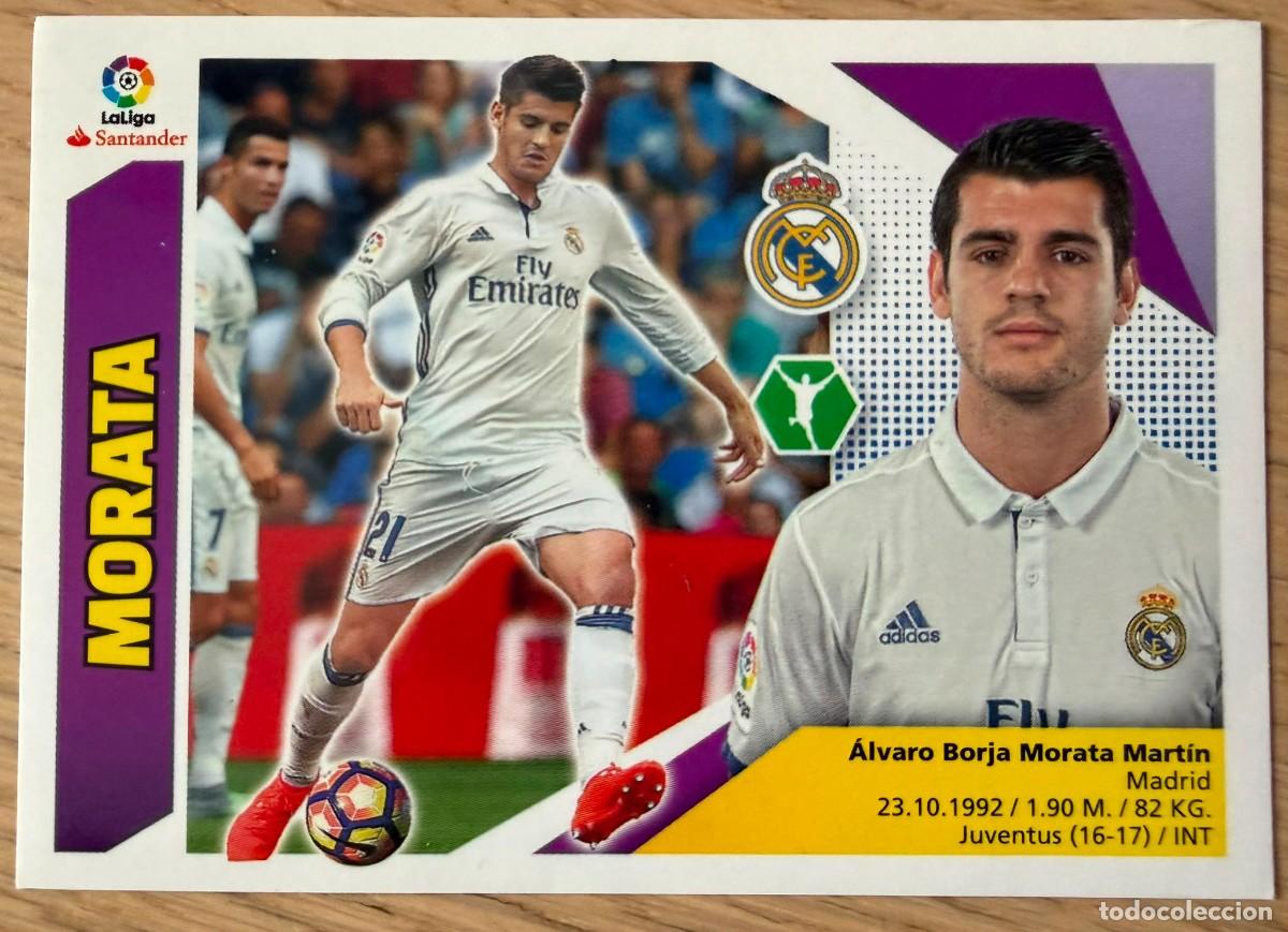 Cromos de f&uacute;tbol: 14B 14 B MORATA REAL MADRID 17 18 2017 2018 LIGA SANTANDER COLECCIONES ESTE SIN PEGAR STICKER