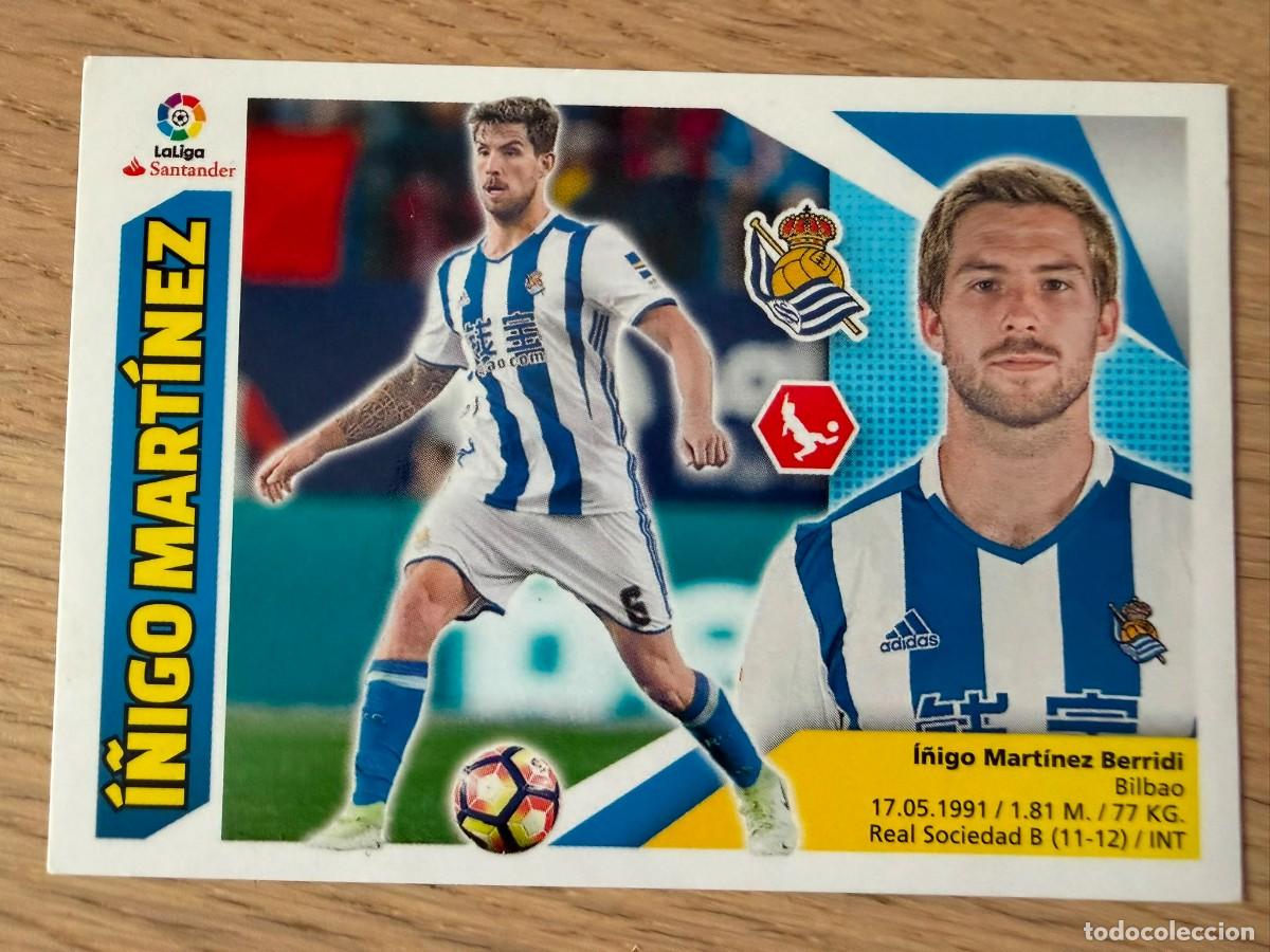 Cromos de f&uacute;tbol: 6 I&Ntilde;IGO MARTINEZ REAL SOCIEDAD 17 18 2017 2018 LIGA SANTANDER COLECCIONES ESTE SIN PEGAR STICKER