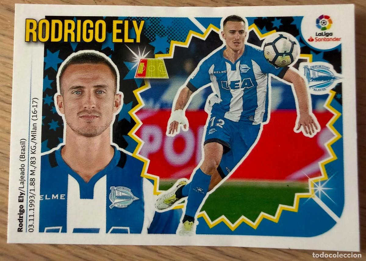 Football Stickers: 5 RODRIGO ELY ALAVES 18 19 2018 2019 LIGA SANTANDER COLECCIONES ESTE SIN PEGAR STICKER