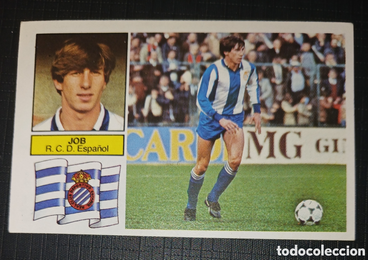 Football Stickers: Cromo Job R. C. D. Espa&ntilde;ol Liga 82 83 1982 1983 Ed. Este Sin pegar nunca usado