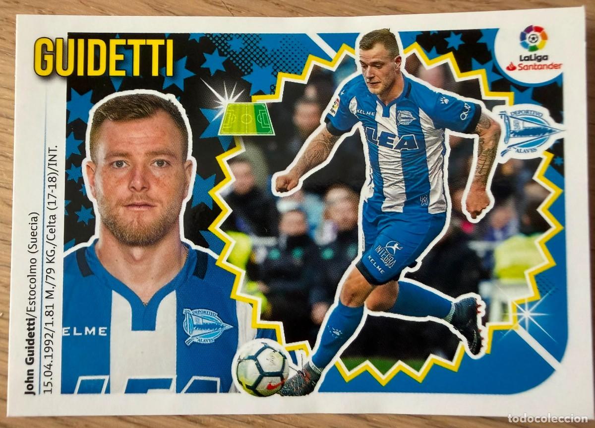Football Stickers: 16 GUIDETTI ALAVES 18 19 2018 2019 LIGA SANTANDER COLECCIONES ESTE SIN PEGAR STICKER