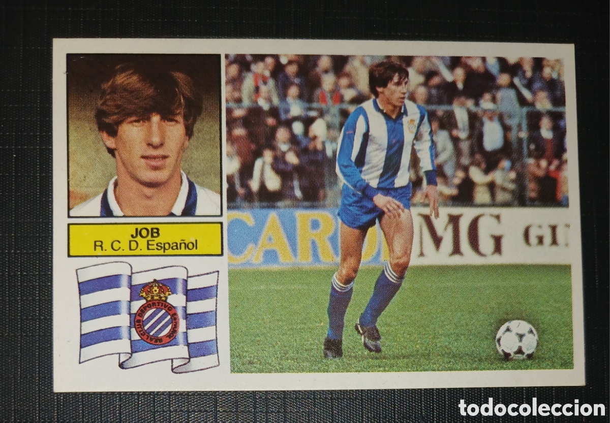 Football Stickers: Cromo Job R. C. D. Espa&ntilde;ol Liga 82 83 1982 1983 Ed. Este Sin pegar nunca usado