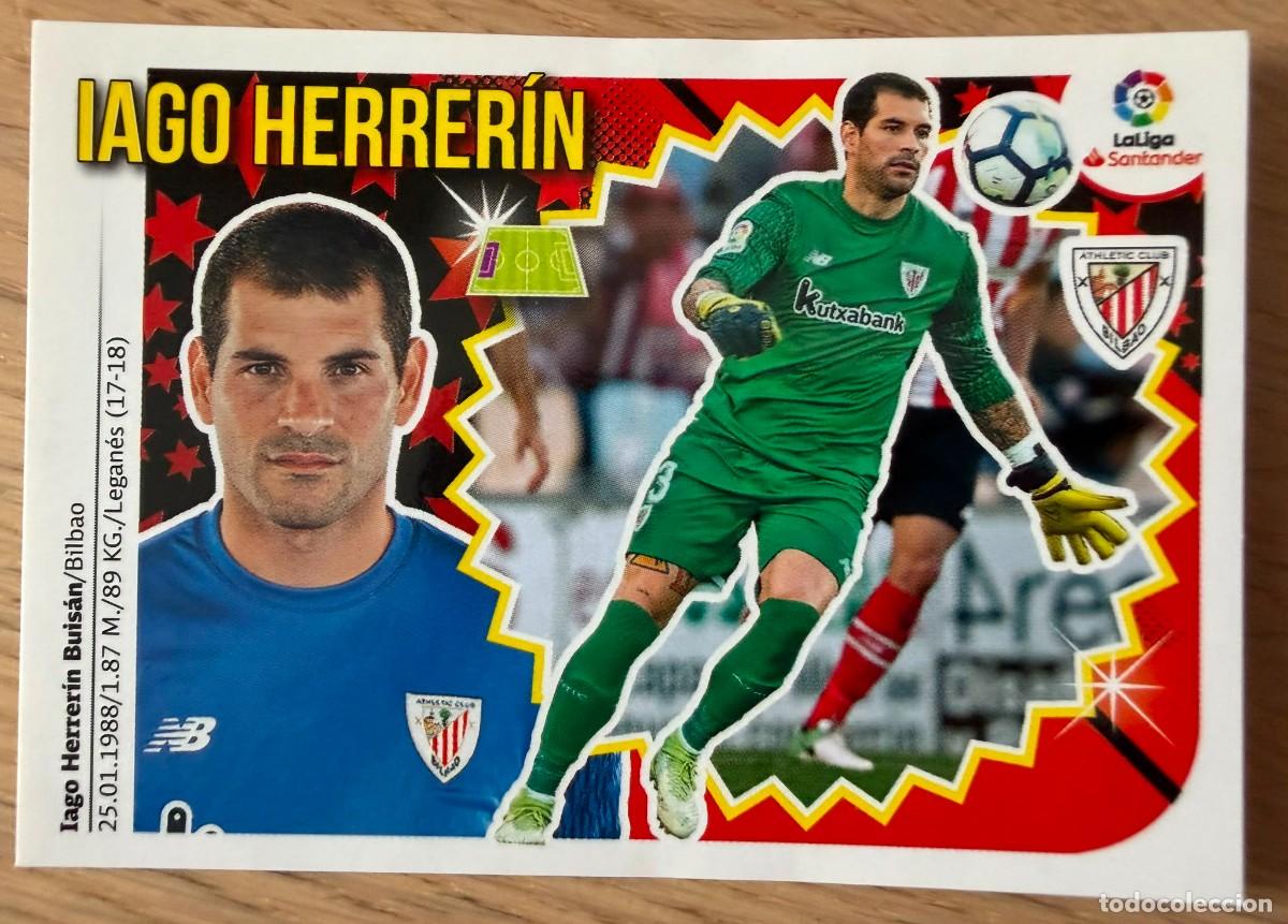 Cromos de f&uacute;tbol: 2 IAGO HERRERIN ATHLETIC BILBAO 18 19 2018 2019 LIGA SANTANDER COLECCIONES ESTE SIN PEGAR STICKER