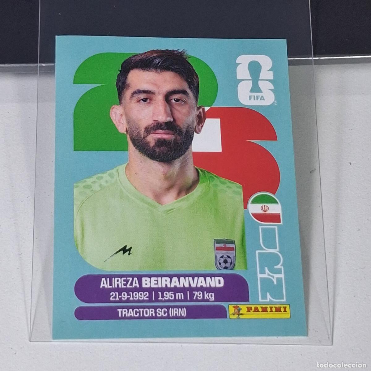 Cromos de f&uacute;tbol: B38 IRN 2 IRN2 ALIREZA BEIRANVAND IRAN IRAO MUNDIAL FIFA WORLD CUP 2026 STICKER PANINI
