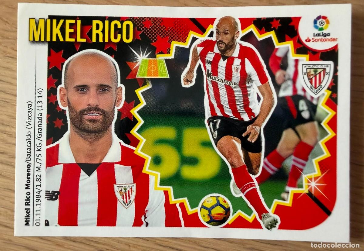 Cromos de f&uacute;tbol: 8B 8 B MIKEL RICO ATHLETIC BILBAO 18 19 2018 2019 LIGA SANTANDER COLECCIONES ESTE SIN PEGAR STICKER