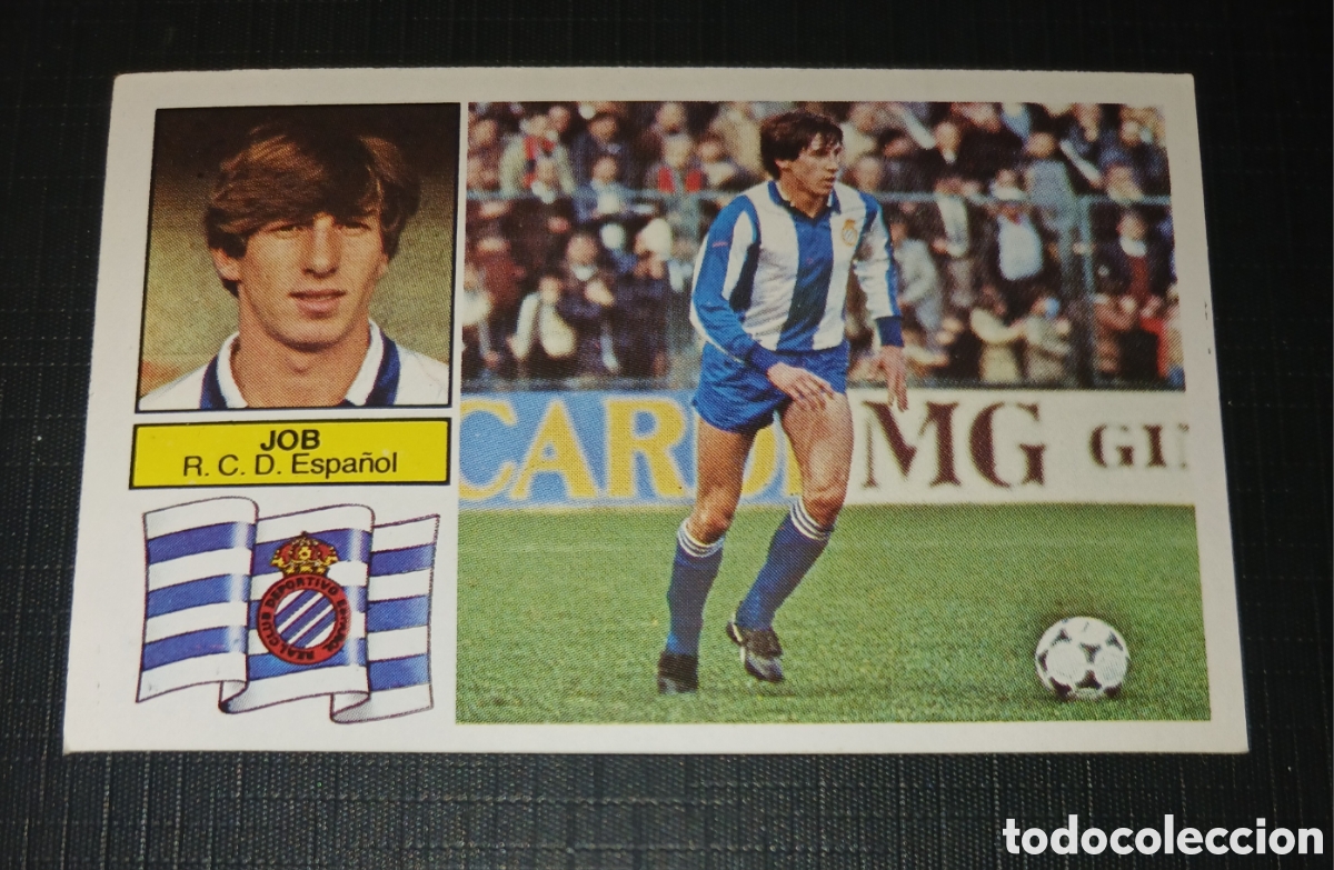 Cromos de f&uacute;tbol: Cromo Job R. C. D. Espa&ntilde;ol Liga 82 83 1982 1983 Ed. Este Sin pegar nunca usado