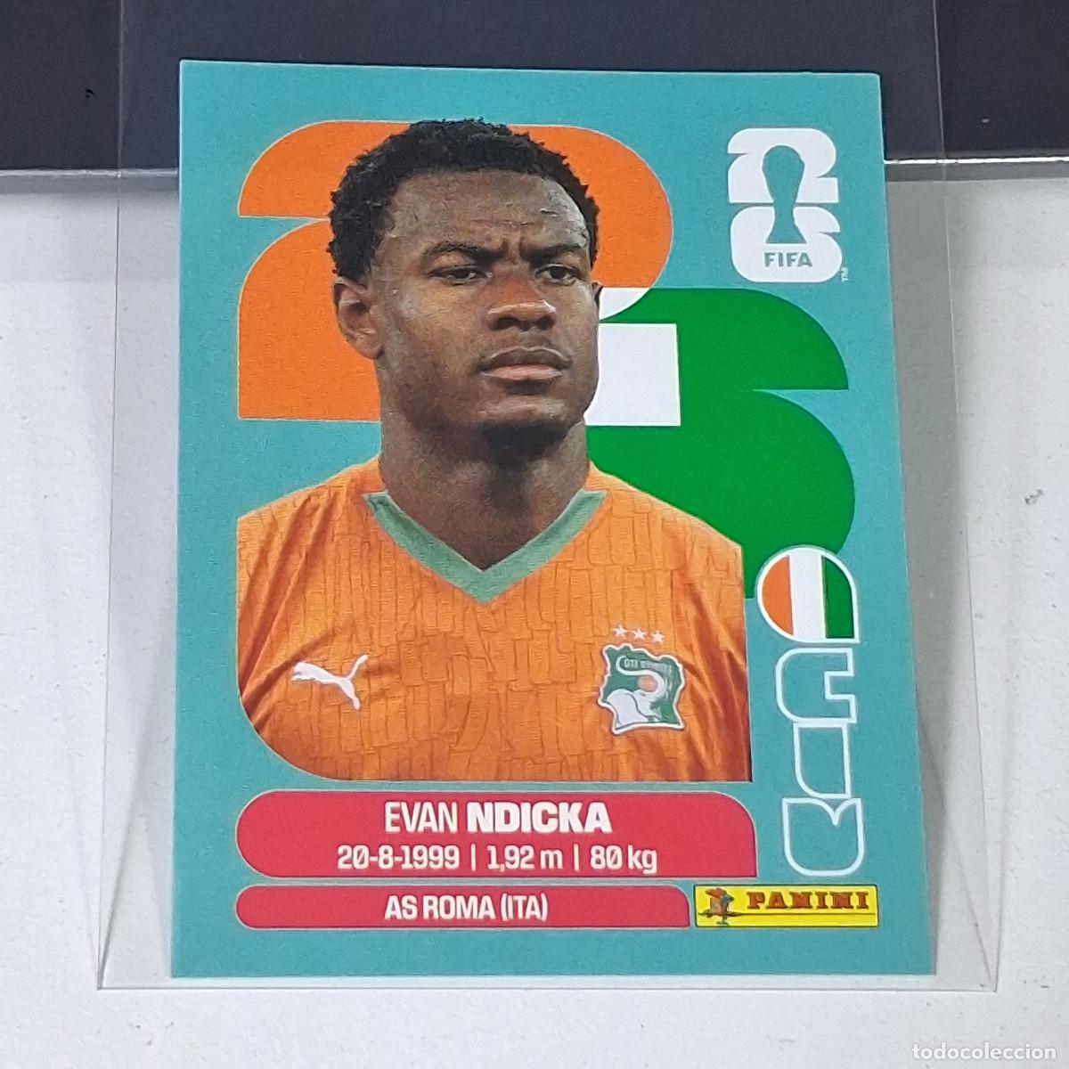Cromos de f&uacute;tbol: B38 CIV6 EVAN NDICKA 6 COAST CIV COSTA DE MARFIL IVORY MUNDIAL FIFA WORLD CUP 2026 STICKER PANINI