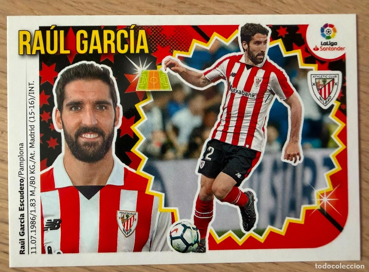 Cromos de f&uacute;tbol: 12 RAUL GARCIA ATHLETIC BILBAO 18 19 2018 2019 LIGA SANTANDER COLECCIONES ESTE SIN PEGAR STICKER