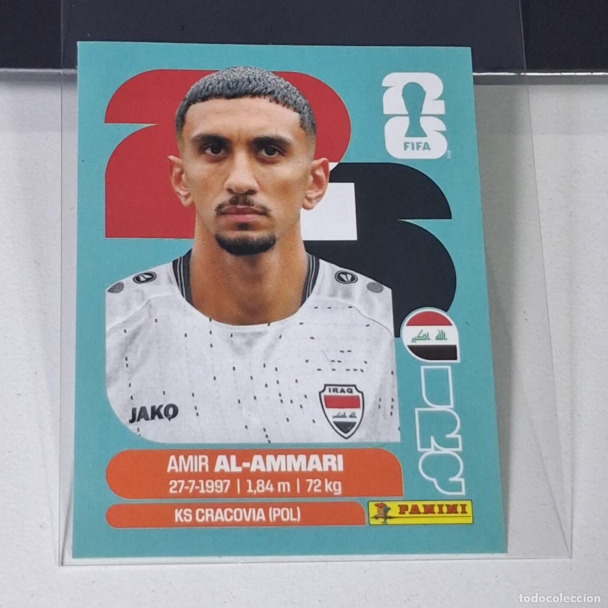 Cromos de f&uacute;tbol: B38 IRQ 10 IRQ10 AMIR AL-AMMARI IRAQ IRQ MUNDIAL FIFA WORLD CUP 2026 STICKER PANINI