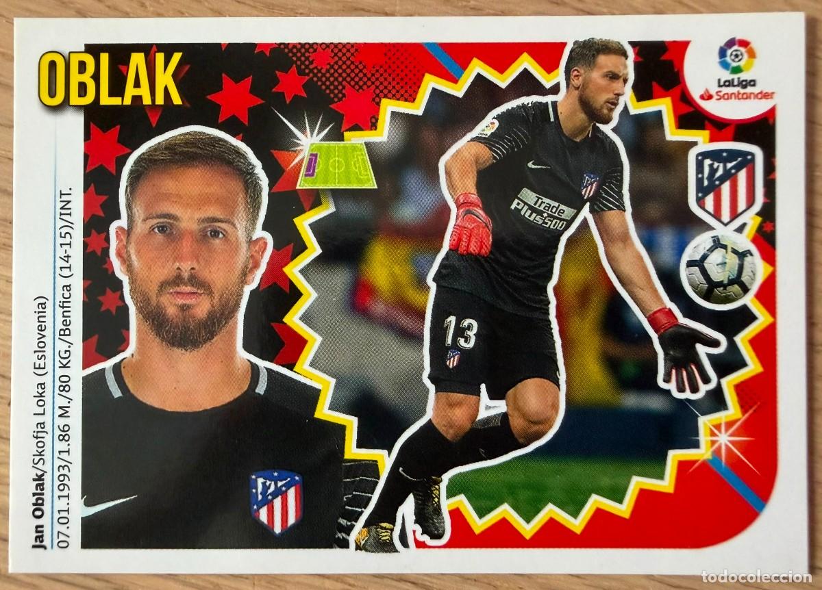 Cromos de f&uacute;tbol: 1 OBLAK ATLETICO MADRID 18 19 2018 2019 LIGA SANTANDER COLECCIONES ESTE SIN PEGAR STICKER
