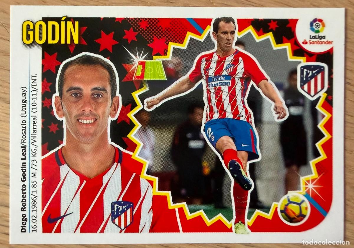 Cromos de f&uacute;tbol: 4 GODIN ATLETICO MADRID 18 19 2018 2019 LIGA SANTANDER COLECCIONES ESTE SIN PEGAR STICKER