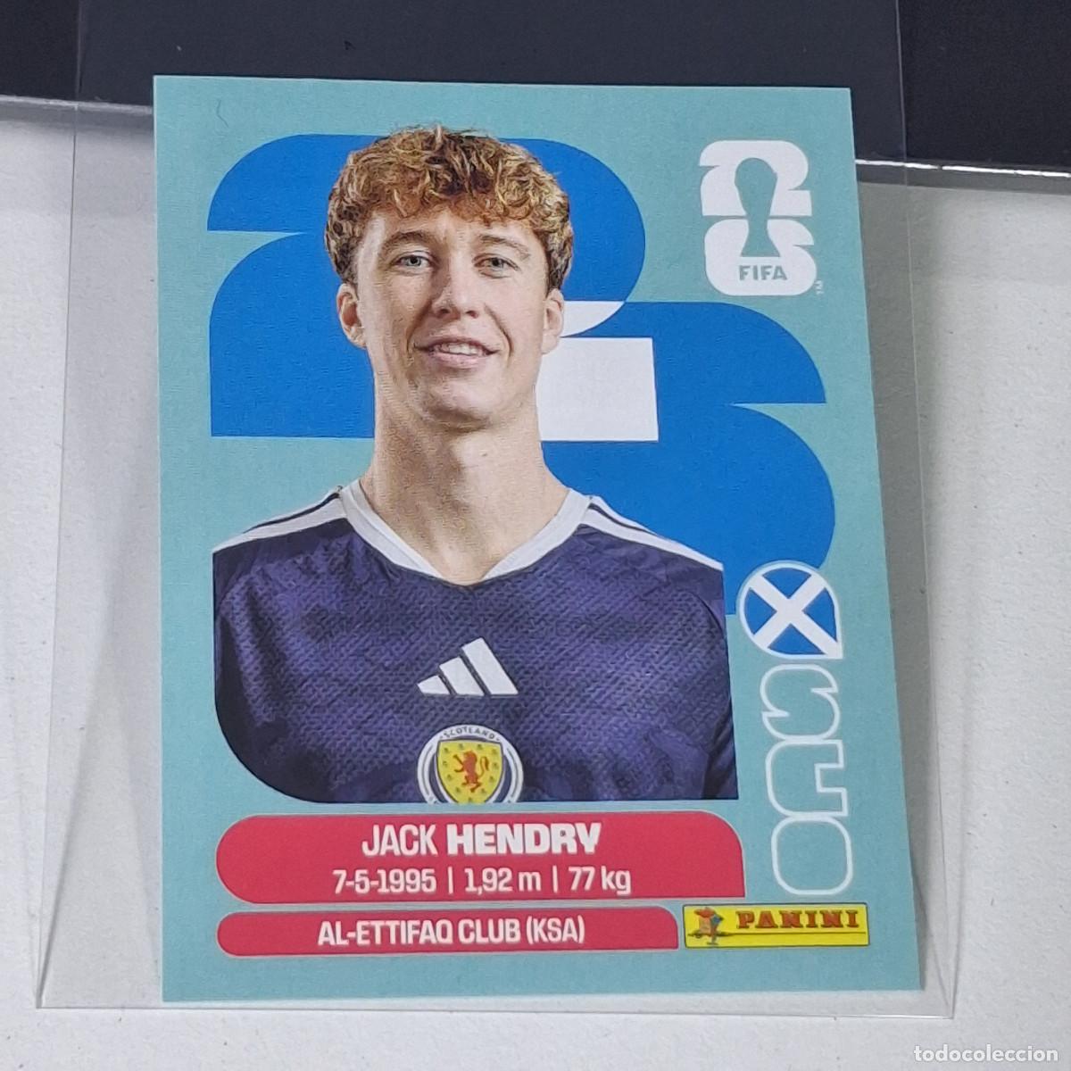 Cromos de f&uacute;tbol: B38 SCO3 JACK HENDRY 3 ESCOCIA SCOTLAND SCO MUNDIAL FIFA WORLD CUP 2026 STICKER PANINI