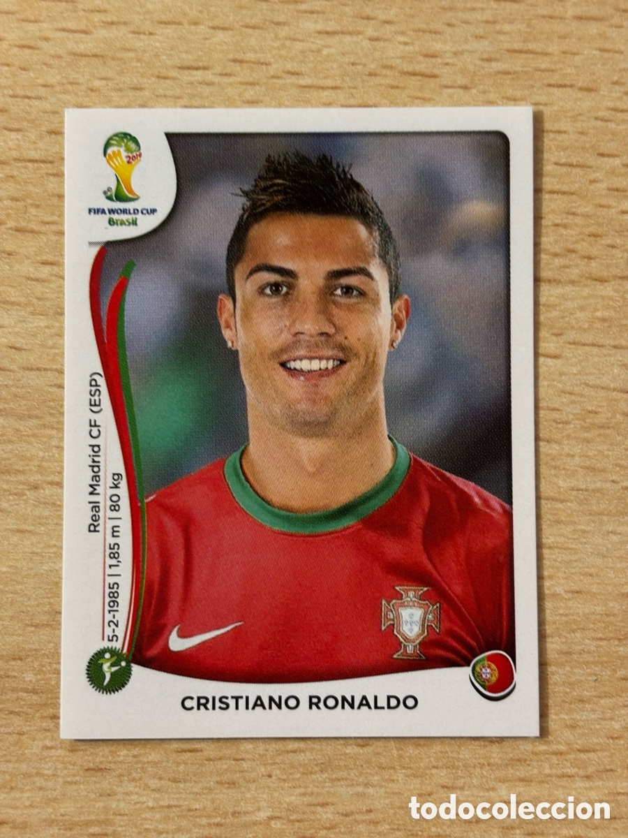 Cromos de f&uacute;tbol: # 523 Cristiano Ronaldo Portugal FIFA Mundial Brasil 2014 Panini
