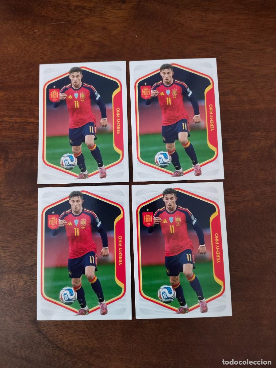 Fu&szlig;ball-Sticker: 4 Cromos de Yeremi Pino. Mundial 2026. N&uacute;mero 58.