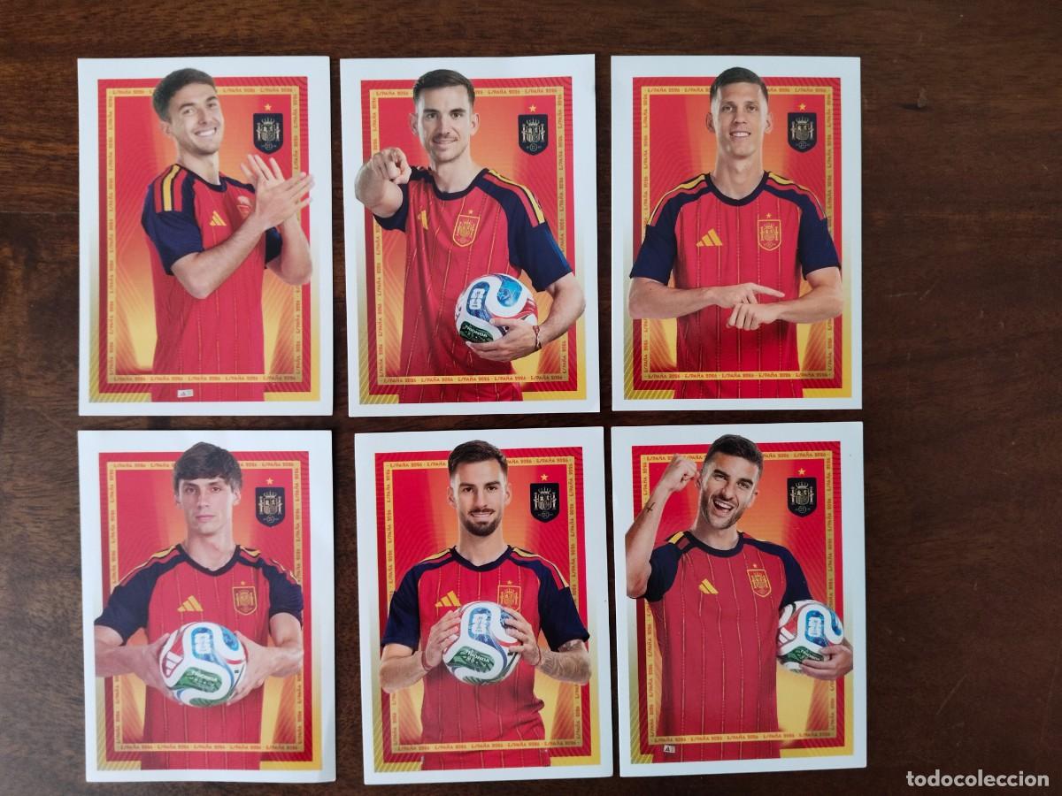 Cromos de f&uacute;tbol: 6 Cromos Selecci&oacute;n Espa&ntilde;ola Mundial 2026. 25, 33, 35, 43, 47 y 53.