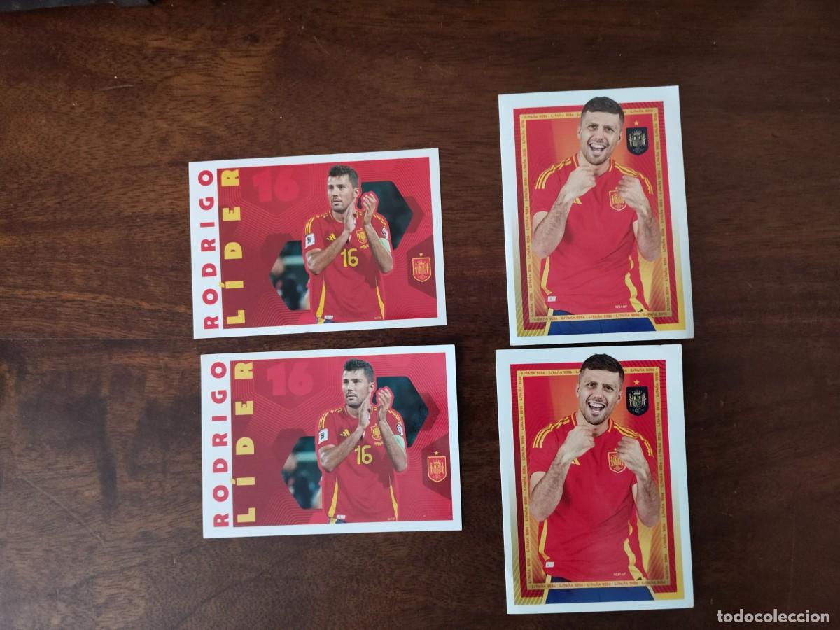 Cromos de f&uacute;tbol: 4 cromos de Rodrigo. Mundial 2026. N&uacute;meros 31 y 68.