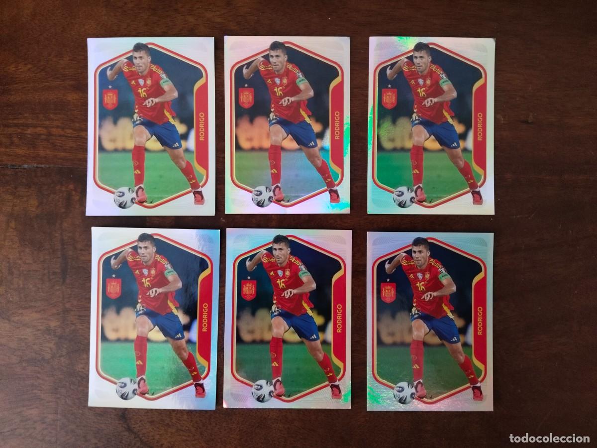 Cromos de f&uacute;tbol: 6 Cromos de Rodrigo. N&uacute;mero 32.