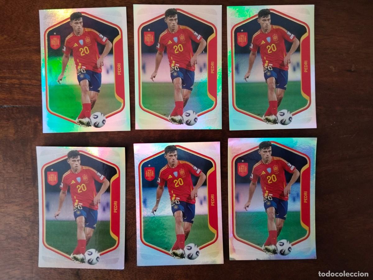 Cromos de f&uacute;tbol: 6 Cromos de Pedri. N&uacute;mero 38.