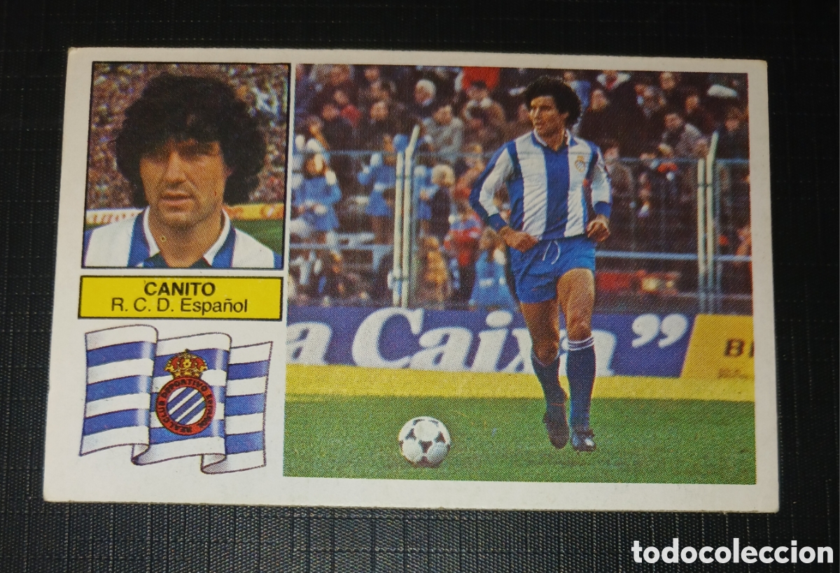 Cromos de f&uacute;tbol: Cromo Baja Canito R. C. D. Espa&ntilde;ol Liga 82 83 1982 1983 Ed. Este Sin pegar nunca usado