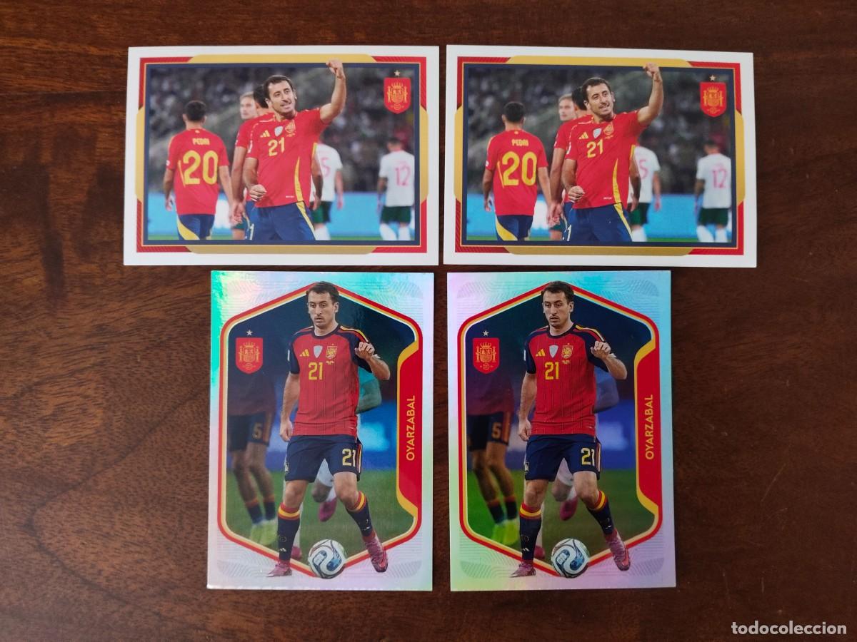 Cromos de f&uacute;tbol: 4 Cromos de Oyarzabal. Mundial 2026. N&uacute;meros 5 y 52.