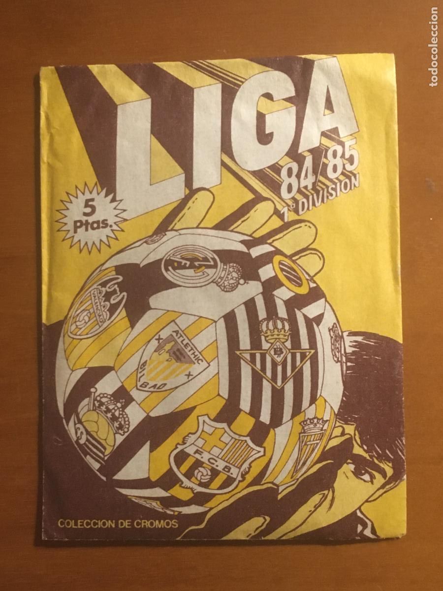 Cromos de f&uacute;tbol: liga 84 85 1984 1985 ediciones este sobre de cromos sin abrir cerrado