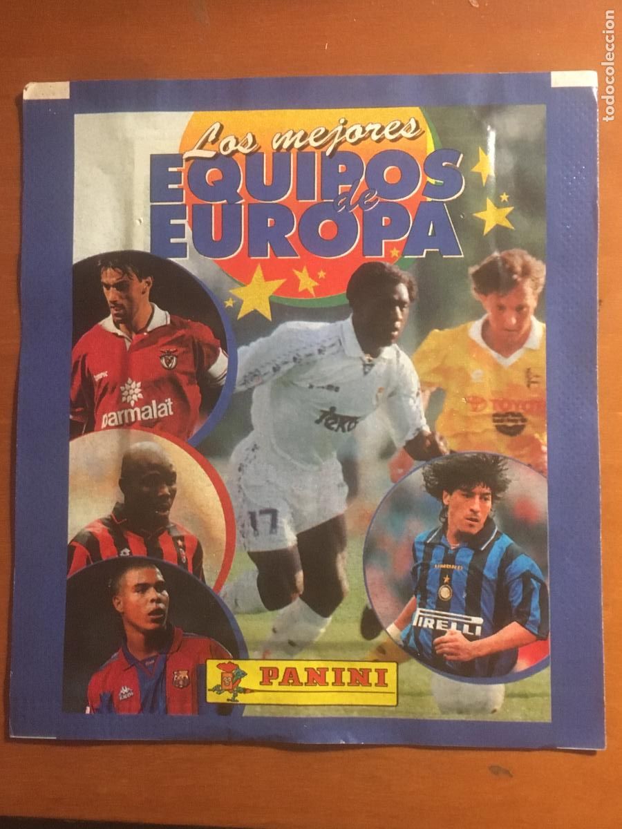 Cromos de f&uacute;tbol: los mejores equipos de europa panini SOBRE DE CROMOS SIN ABRIR