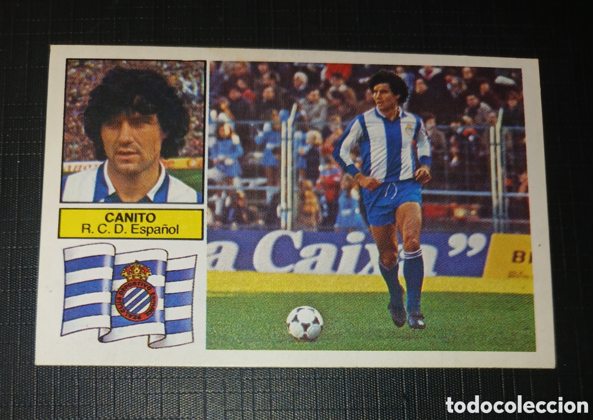 Cromos de f&uacute;tbol: Cromo Baja Canito R. C. D. Espa&ntilde;ol Liga 82 83 1982 1983 Ed. Este Sin pegar nunca usado