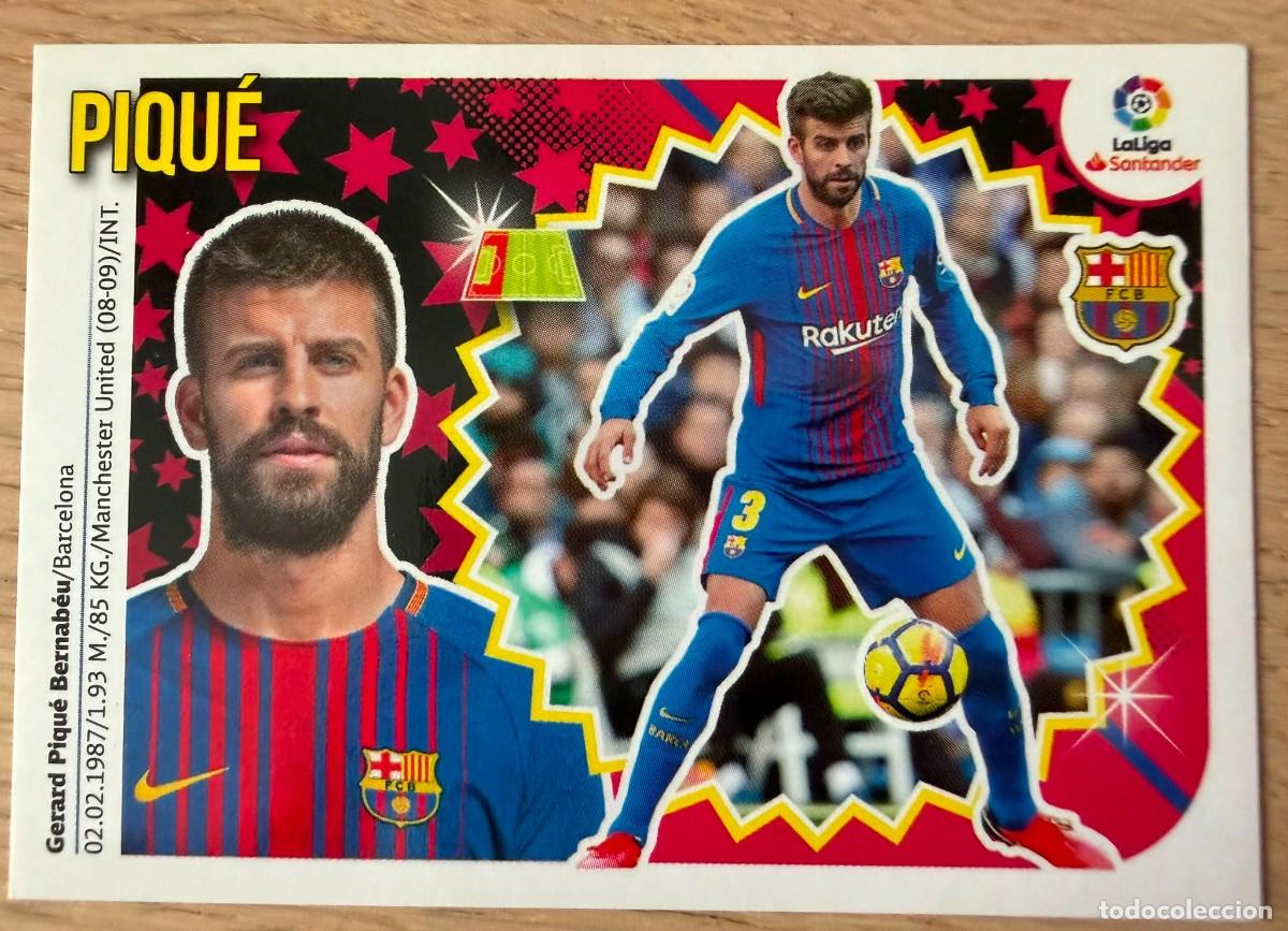 Cromos de f&uacute;tbol: 5 PIQUE BARCELONA 18 19 2018 2019 LIGA SANTANDER COLECCIONES ESTE SIN PEGAR STICKER