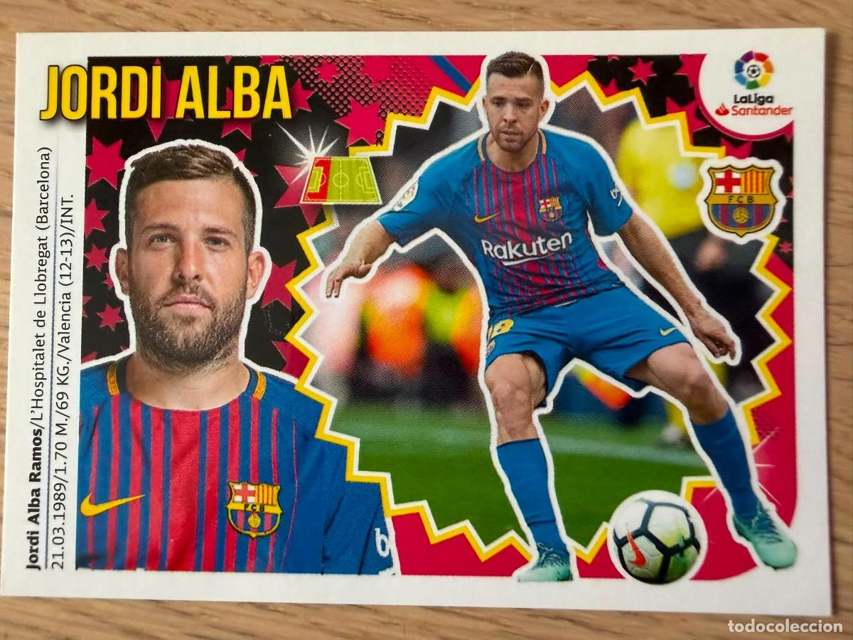 Cromos de f&uacute;tbol: 7A 7 A JORDI ALBA BARCELONA 18 19 2018 2019 LIGA SANTANDER COLECCIONES ESTE SIN PEGAR STICKER