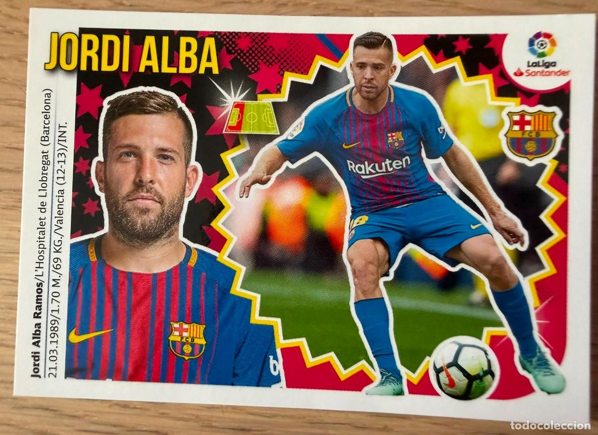 Cromos de f&uacute;tbol: 7A 7 7A 7 A JORDI ALBA BARCELONA 18 19 2018 2019 LIGA SANTANDER COLECCIONES ESTE SIN PEGAR STICKER
