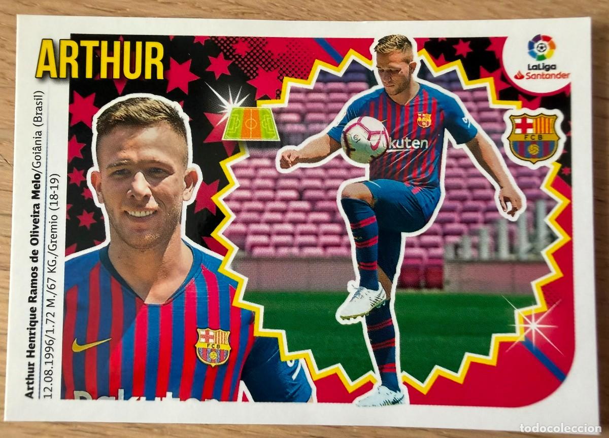 Cromos de f&uacute;tbol: 12 ARTHUR BARCELONA 18 19 2018 2019 LIGA SANTANDER COLECCIONES ESTE SIN PEGAR STICKER