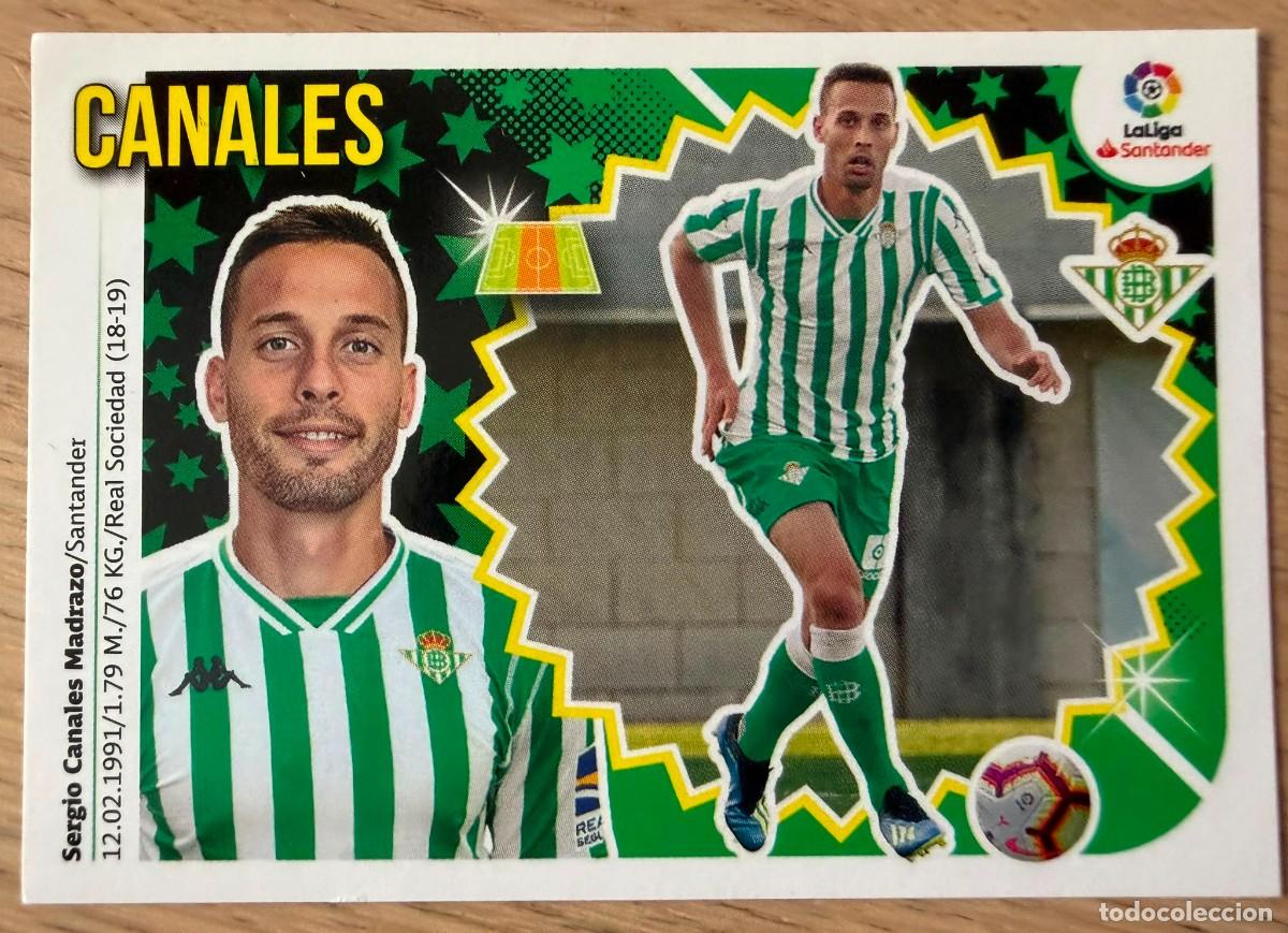 Cromos de f&uacute;tbol: 10 CANALES REAL BETIS 18 19 2018 2019 LIGA SANTANDER COLECCIONES ESTE SIN PEGAR STICKER