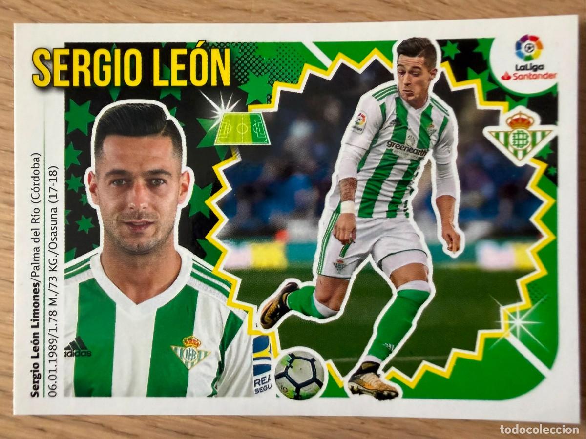 Cromos de f&uacute;tbol: 15A 15 A SERGIO LEON REAL BETIS 18 19 2018 2019 LIGA SANTANDER COLECCIONES ESTE SIN PEGAR STICKER