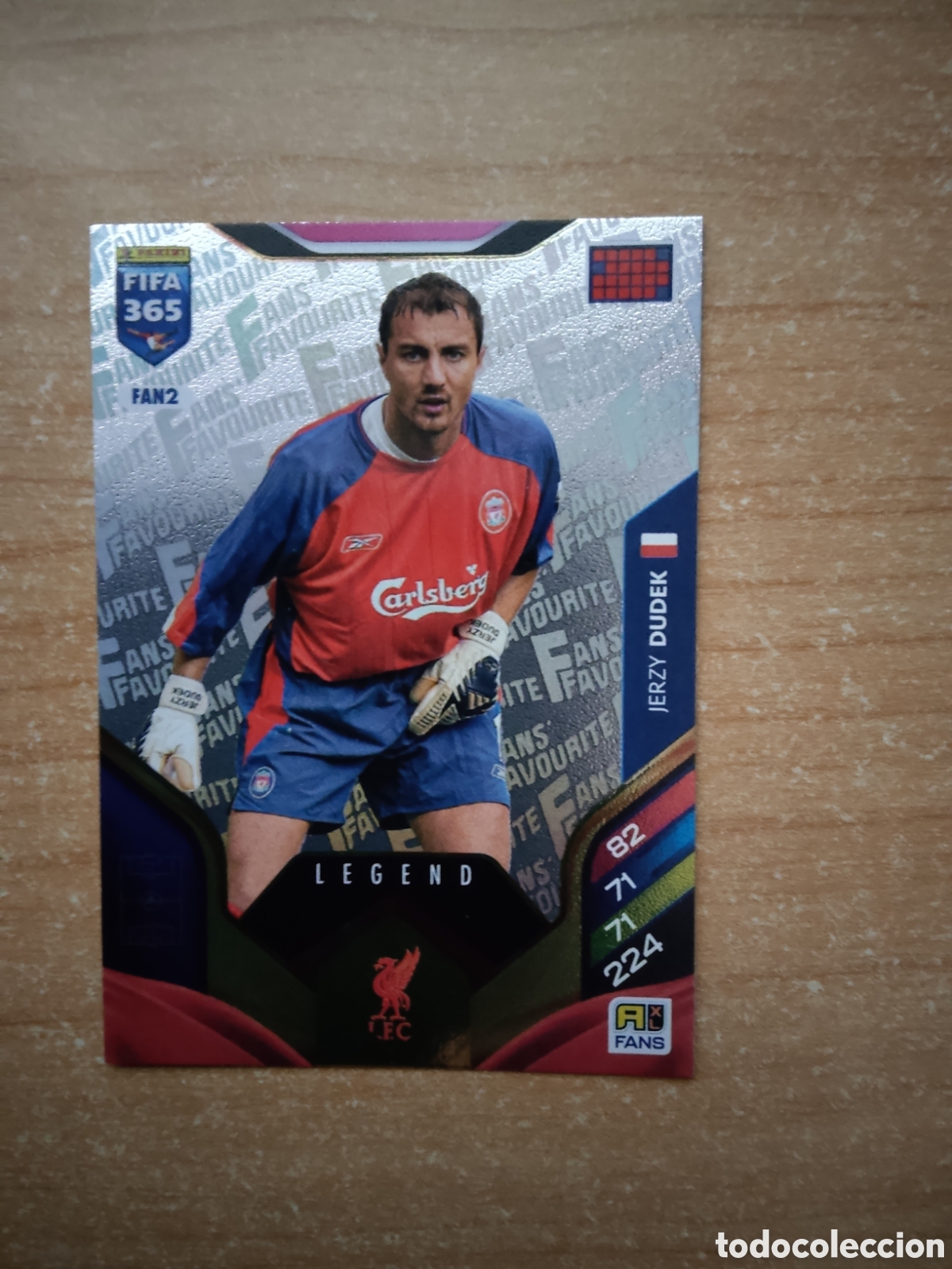 Cromos de f&uacute;tbol: FAN2 DUDEK LIVERPOOL LEGEND FIFA 365 ADRENALYN 2026
