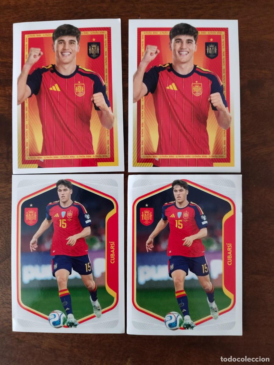 Cromos de f&uacute;tbol: 4 Cromos de Cubars&iacute;. N&uacute;meros 23 y 24. Mundial 2026.