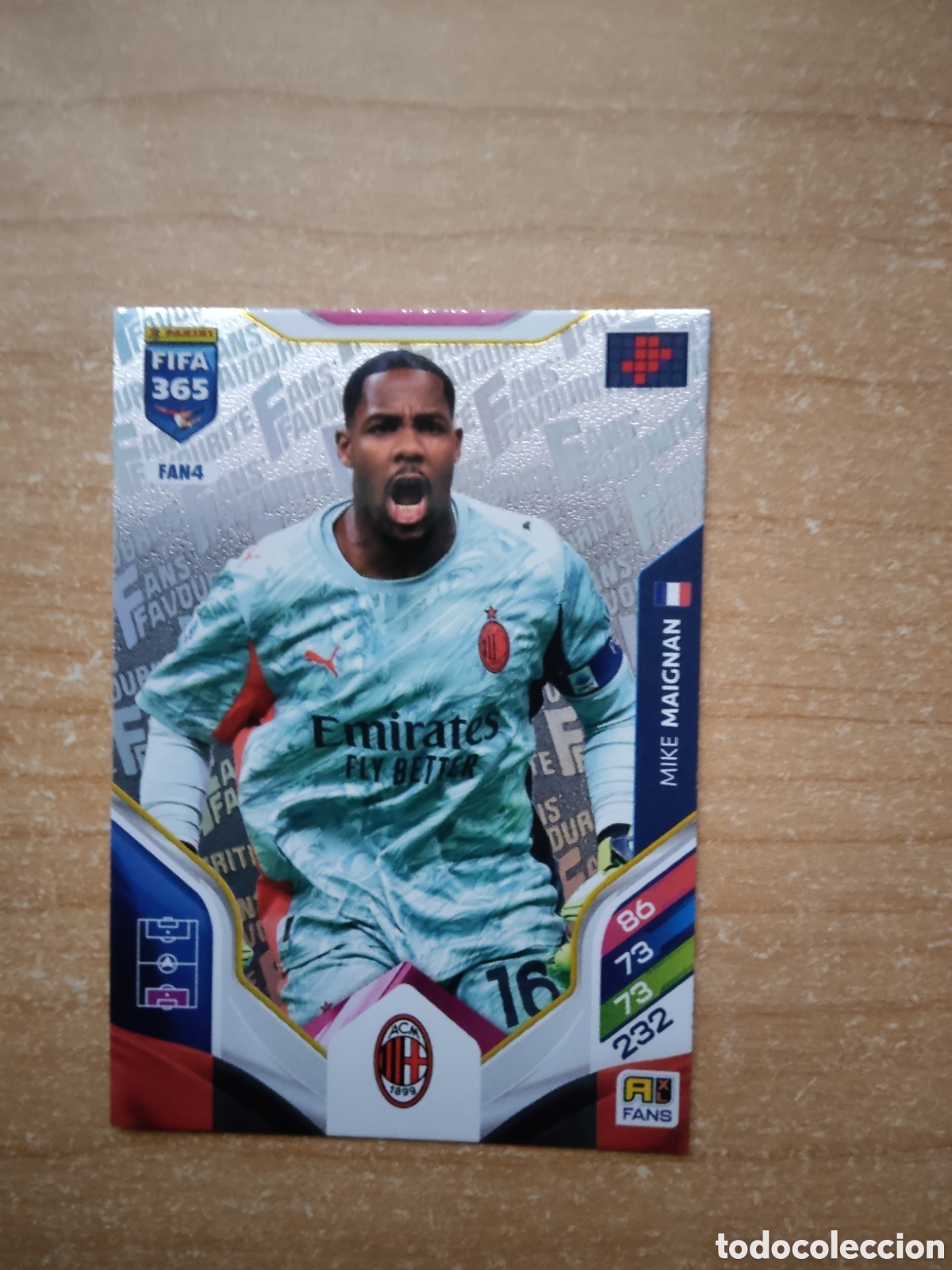 Cromos de f&uacute;tbol: FAN4 MIKE MAIGNAN MILAN FIFA 365 ADRENALYN 2026