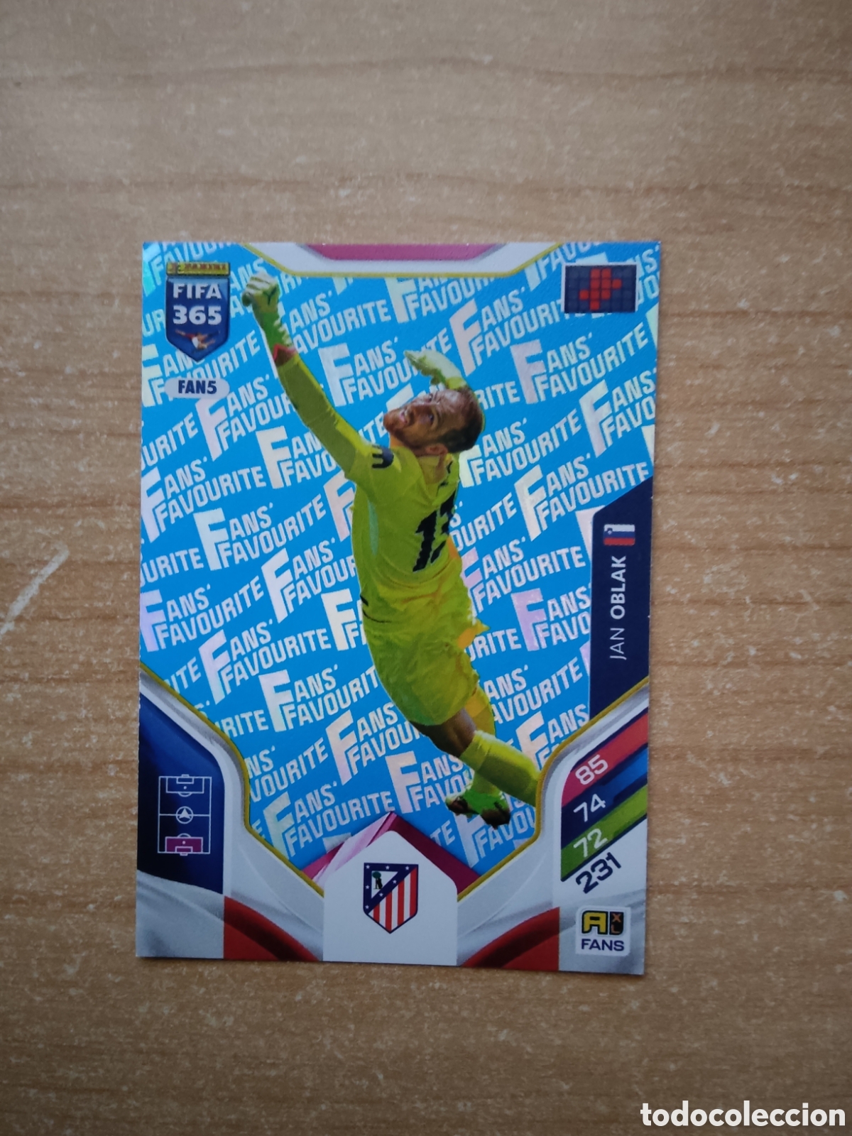 Cromos de f&uacute;tbol: FAN5 JAN OBLAK ATLETICO MADRID FIFA 365 ADRENALYN 2026