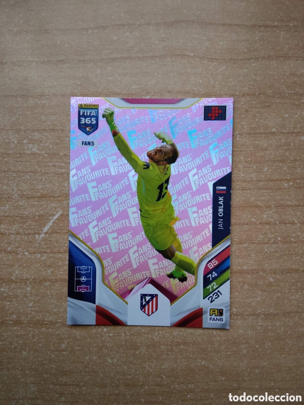 Cromos de f&uacute;tbol: FAN5 JAN OBLAK ATLETICO MADRID FIFA 365 ADRENALYN 2026