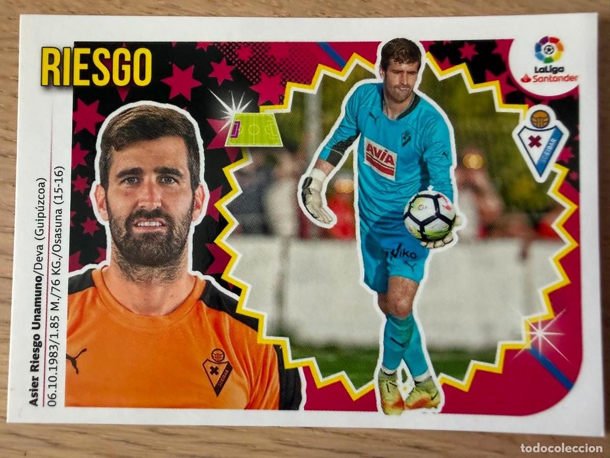 Figurine di Calcio: 2 RIESGO EIBAR 18 19 2018 2019 LIGA SANTANDER COLECCIONES ESTE SIN PEGAR STICKER