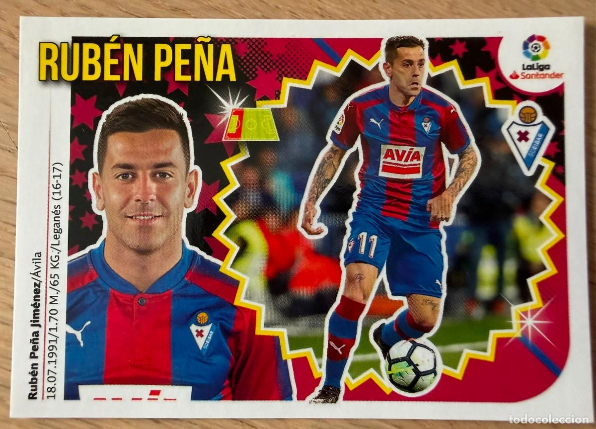 Figurine di Calcio: 3 RUBEN PE&Ntilde;A EIBAR 18 19 2018 2019 LIGA SANTANDER COLECCIONES ESTE SIN PEGAR STICKER