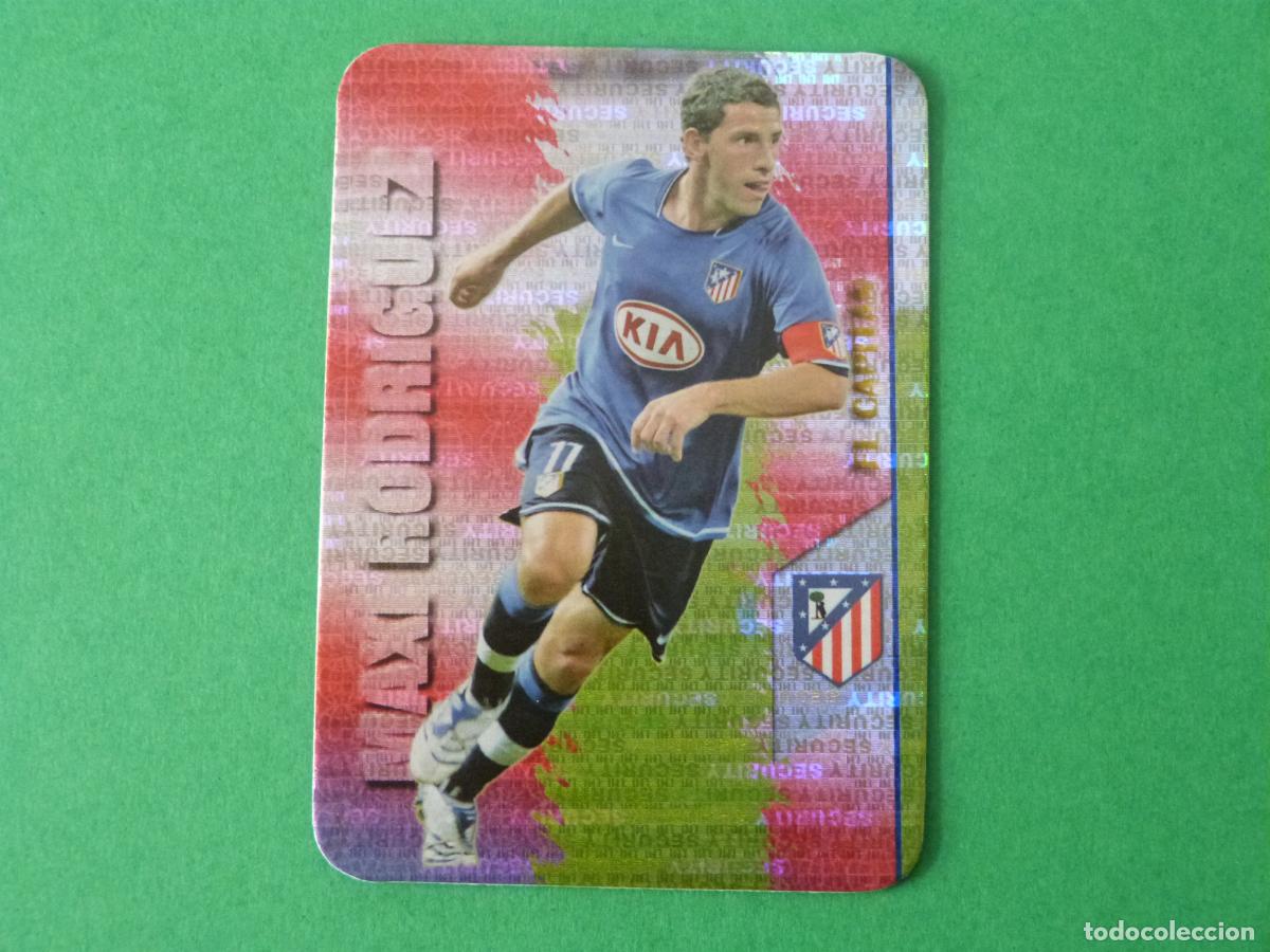 Figurine di Calcio: TRADING CARD FUTBOL MAXI RODRIGUEZ ATLETICO DE MADRID SEC 187 FICHAS LIGA MUNDICROMO 2007-2008/07-08