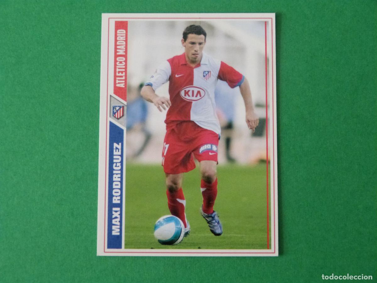 Figurine di Calcio: TRADING CARD FUTBOL MAXI RODRIGUEZ ATLETICO DE MADRID N&ordm; 181 FICHAS LIGA MUNDICROMO 2007-2008/07-08
