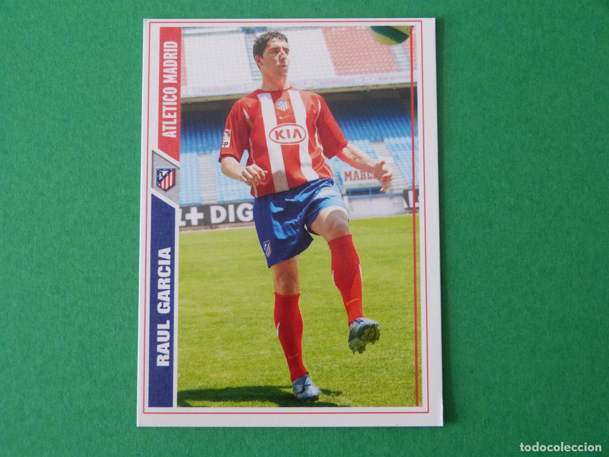 Figurine di Calcio: TRADING CARD FUTBOL RAUL GARCIA ATLETICO DE MADRID N&ordm; 178 FICHAS LIGA MUNDICROMO 2007-2008/07-08