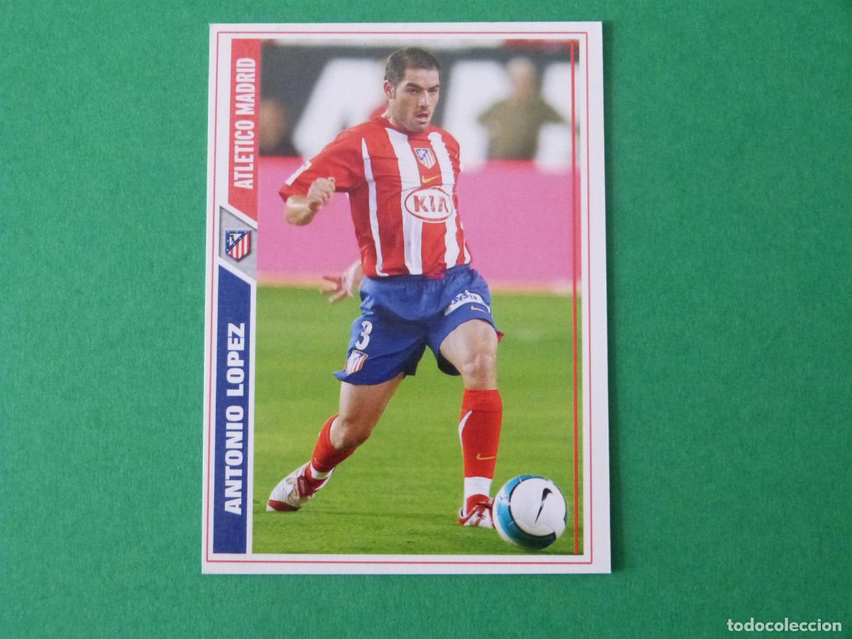 Figurine di Calcio: TRADING CARD FUTBOL ANTONIO LOPEZ ATLETICO DE MADRID N&ordm; 173 FICHAS LIGA MUNDICROMO 2007-2008/07-08