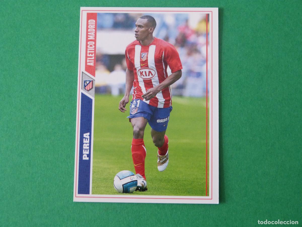 Figurine di Calcio: TRADING CARD FUTBOL PEREA ATLETICO DE MADRID N&ordm; 172 FICHAS LIGA MUNDICROMO 2007-2008/07-08