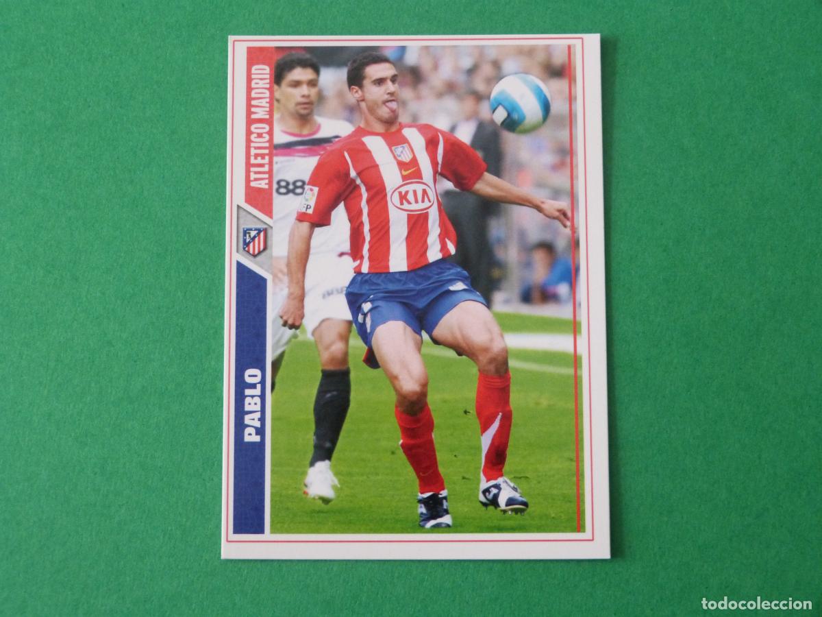 Figurine di Calcio: TRADING CARD FUTBOL PABLO ATLETICO DE MADRID N&ordm; 171 FICHAS LIGA MUNDICROMO 2007-2008/07-08